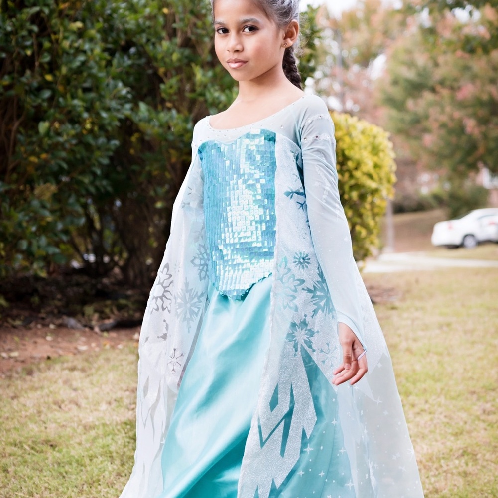 Chasing Fireflies - Frozen kids- Blue Elsa Luxury Costume size 8